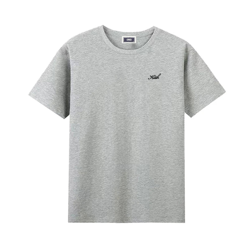 Summer Exported to Japan Korean Cotton Men Women T-shirt Embroidery letter Logo Couple Casual Loose O-Neck Short Sleeve Tees
