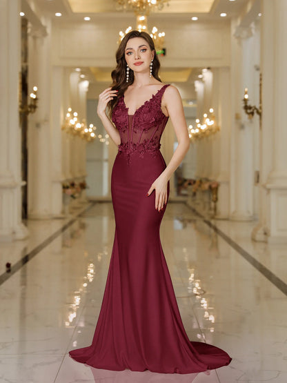 Elegant Straps White Mermaid Wedding Dresses Lace Pearls Backless V Neck Sleeveless Formal Party Gowns Vestido Marriee