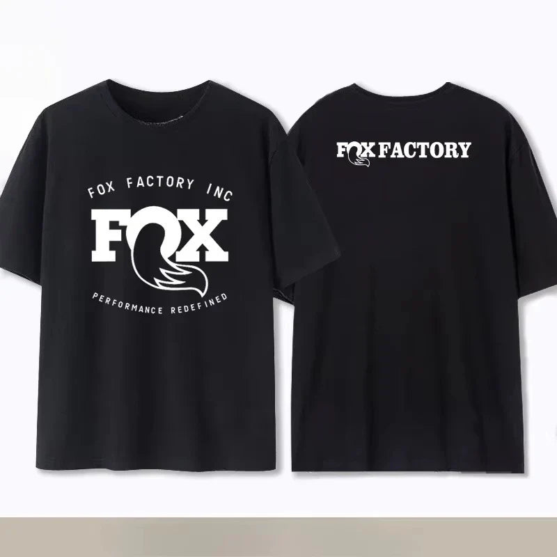 Summer Fox Racing Cross-country Mountain Bike Commemorative T-shirt High Quality Fashion Men Women Short Sleeve Round Neck Top