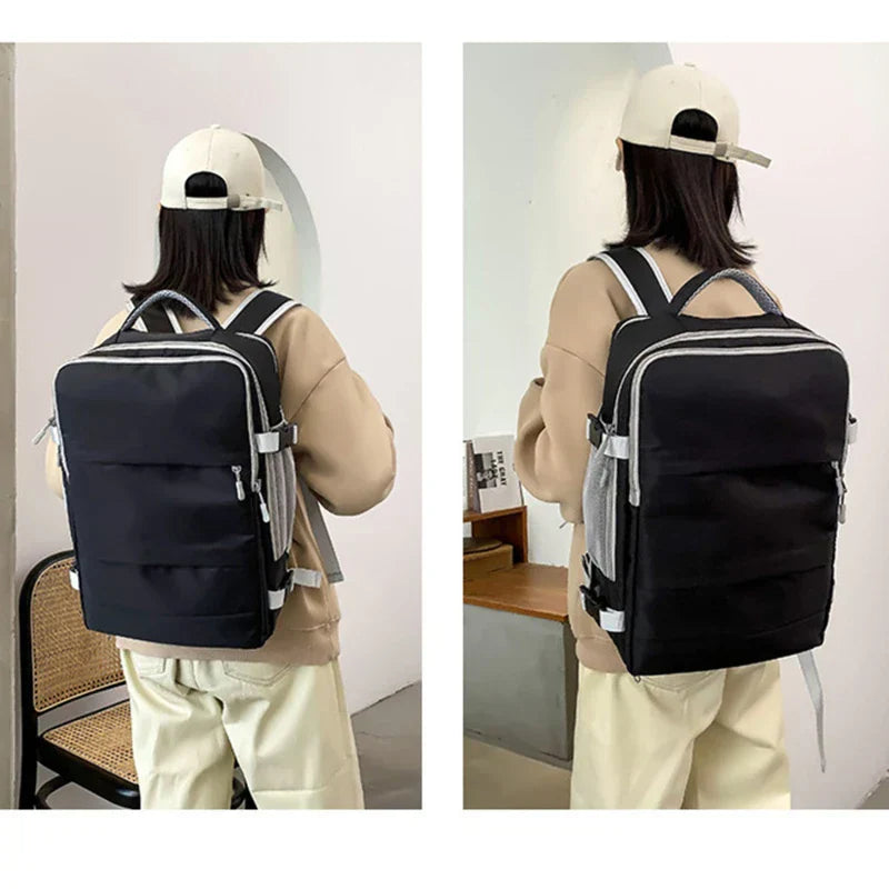 Travel Backpack Women Large Capacity Waterproof Anti-Theft Casual Daypack Bag with Luggage Strap & USB Charging Port Backpacks