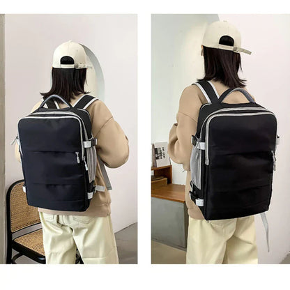 Travel Backpack Women Large Capacity Waterproof Anti-Theft Casual Daypack Bag with Luggage Strap & USB Charging Port Backpacks