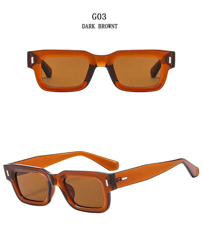 2024 Square Sunglasses For Men Luxury Vintage Sunglasses Women Trendy Retro Men Fashion Gafas De Sol Hombre Lunette Soleil Femme