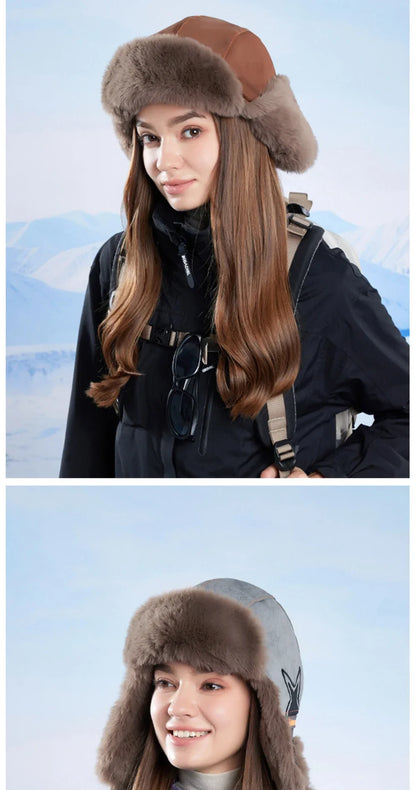 Russian Hat Men Women New Thick Warm Autumn Winter Fur Hat Male Female Windproof Snow Ski Trapper Earflap Cap Bomber Hat