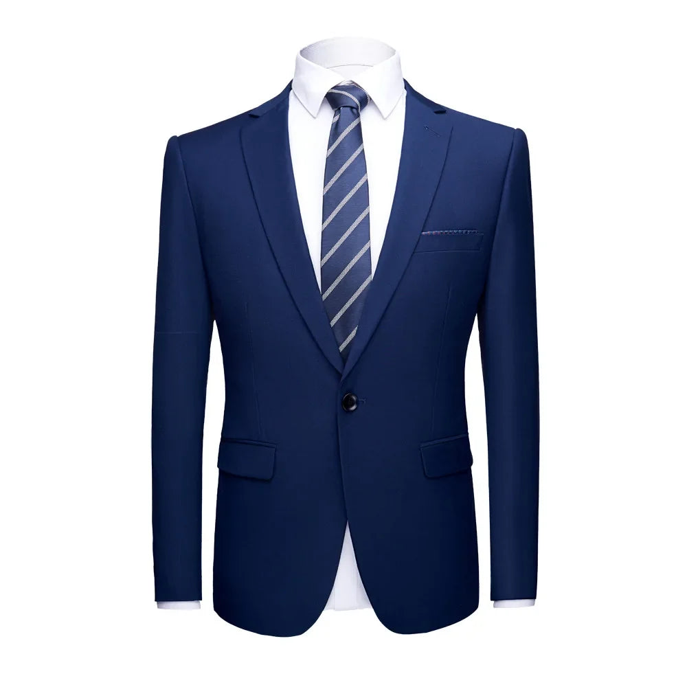2026 Men's Green Suit Jacket, Single Button V-Neck Coats, Suitable for Wedding/Party/Business/Work/Interview Asian Size Blazer