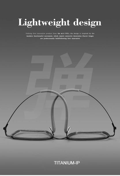 Simple Geometric Polygon Fashion Pure Titanium Vintage Design Blue Light Protection Glasses Customizable Prescription 2715