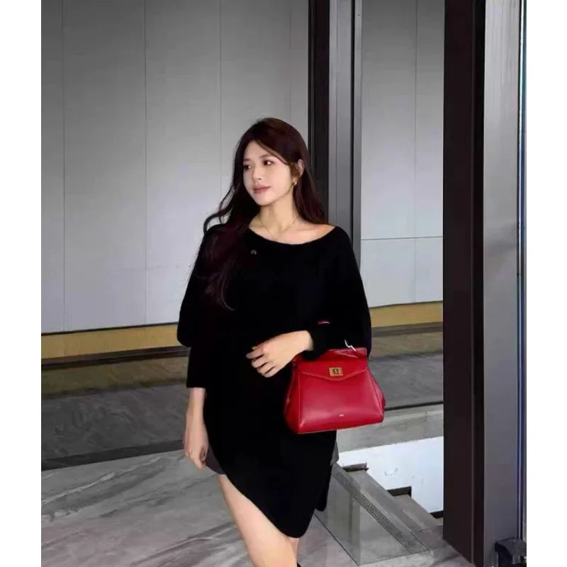 Lucia Elegant Buckle Genuine Leather Handbag for Women, Urban Casual Commuter Shoulder and Crossbody Bag