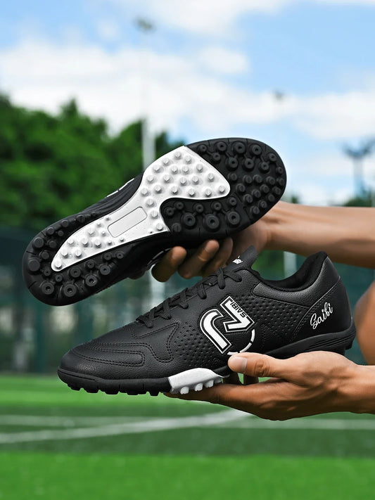 Fashionable sports style professional men's football shoes TF broken nail outdoor sports shoes effectively protect ankles