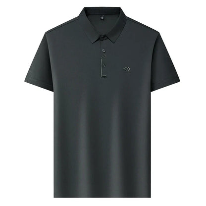 Luxury Brand Men's Polo Shirt Lapel T-Shirt Summer New Cool Letter Embroid Short Sleeve High End Casual Office Business Menswear