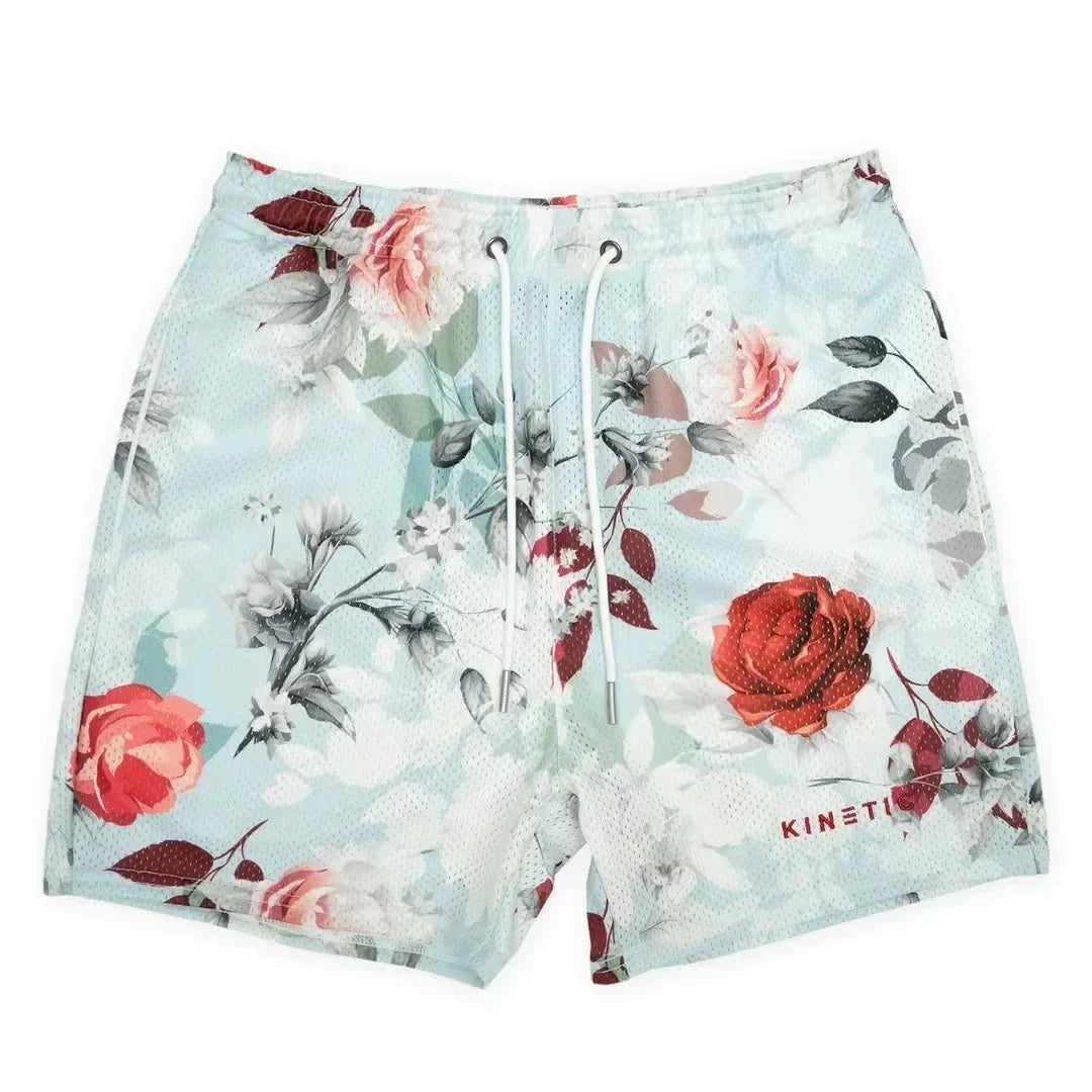 Summer Trend Motorcycle Shorts Mens Quick Dry Clothing Casual Short Pants Gym Fitness Sports Mesh Basketball Sweatpants