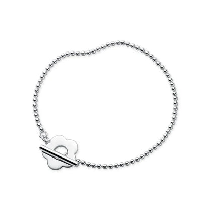 100% Genuine 925 Sterling Silver Minimalist Beads Balls Geometric Bracelet for Women OT Bangle Fine Jewelry Girl Gift
