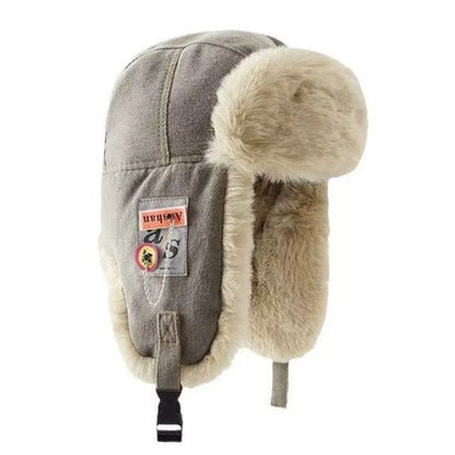 Fashion Thick Bomber Hat Faux Fur Waterproof Ear Protectors Hats Keep Warm with Ear Flaps Winter Hat Male