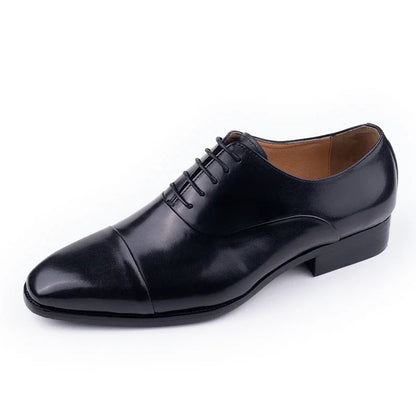 High Quality Handmade Mens Oxford Leather Shoes Inner Suture Genuine Leather Men Dress Shoes Business Formal Leather Shoes