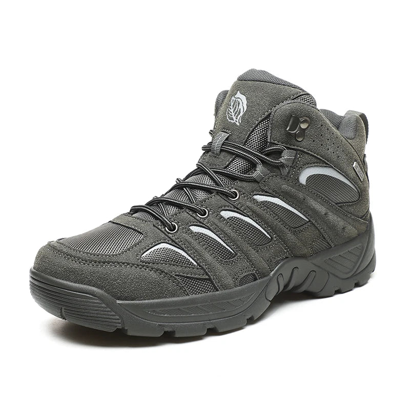 Men Desert Boots Men Outdoor Suede Ankle Boots Tactical Combat Boots Work Safty Shoes for Men Casual Waterproof Hiking Shoes