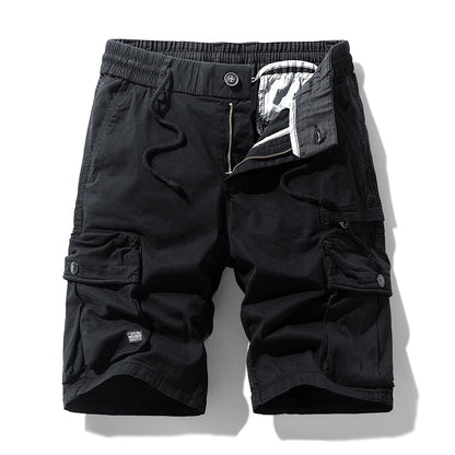 Summer Men Cargo Cotton Shorts Mens Beach Multi Pocket Shorts Pants Man Spring Casual Fashion Joggers Shorts Male Dropshipping