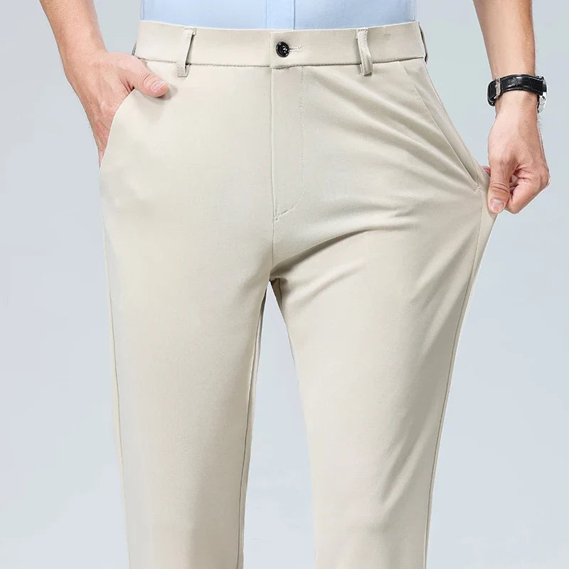 Golf pants Men Spring Summer Elastic Pants Quick Drying Quality Business Casual Pants
