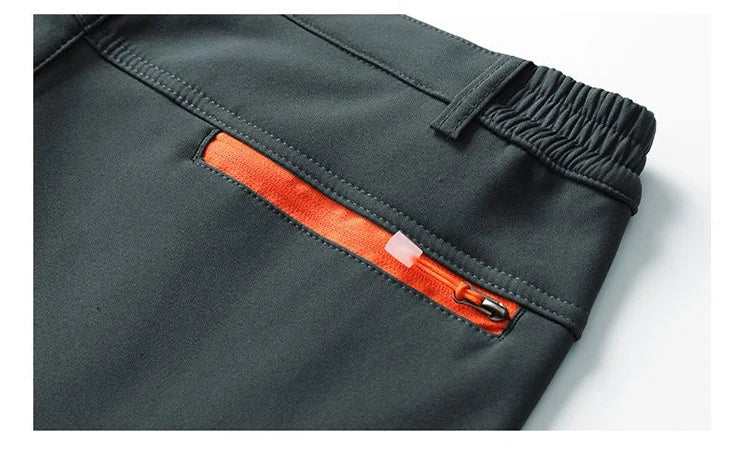Men's Skiing Snow Pants Camping Fleece Lined Waterproof Winter Insulated Hiking Trekking Pant Outdoor Work Hunting