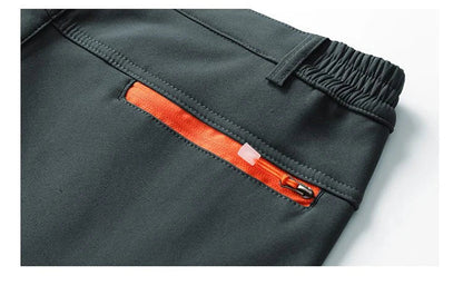 Men's Skiing Snow Pants Camping Fleece Lined Waterproof Winter Insulated Hiking Trekking Pant Outdoor Work Hunting