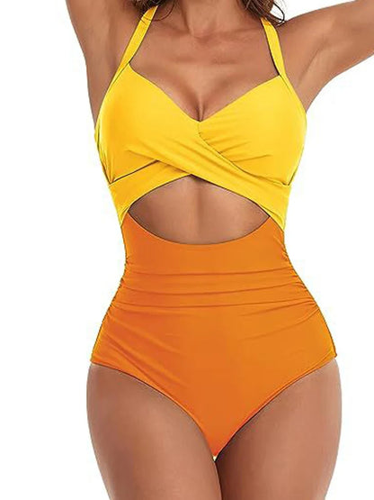 2026 Plain Ruched Swimsuit Women One Piece Solid Swimwear Female Beachwear Bathers Bathing Swimming Swim Bodysuit Summer