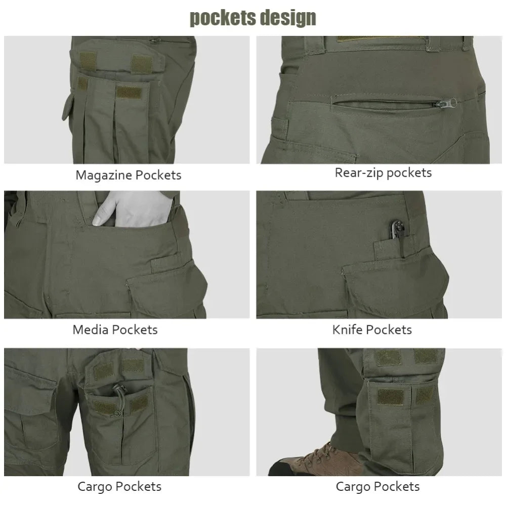 Outdoor Military Tactics Work Pants G3 Cargo Trousers Training Hiking GEN3 Green Spot Combat Tactical Pants Hunting Clothes Men
