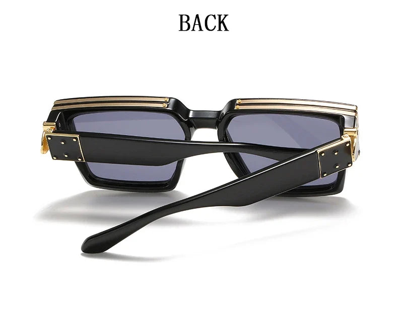 Millionaire Sunglasses For Men Vintage Square Fashion Glasses Luxury Retro Sunglasses Women Trending Punk Gafas De Sol Lentes