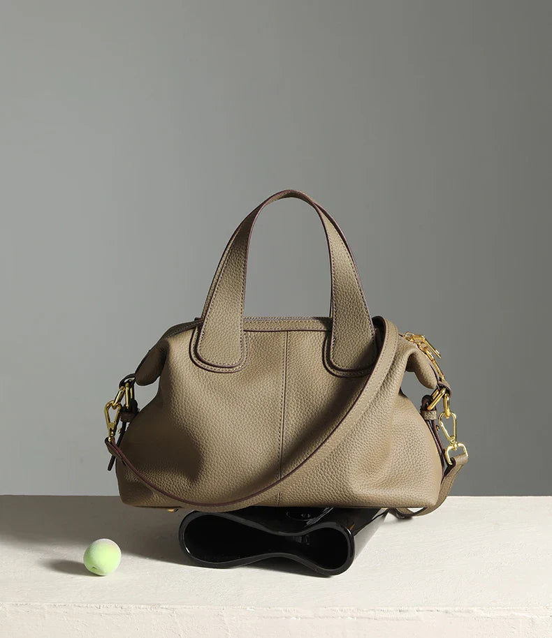 Women's Bag 2025 Trend Natural Cow Leather Bag Female Retro Cowhide Crossbody Bags Ladies Large Capacity Shoulder Bag Women