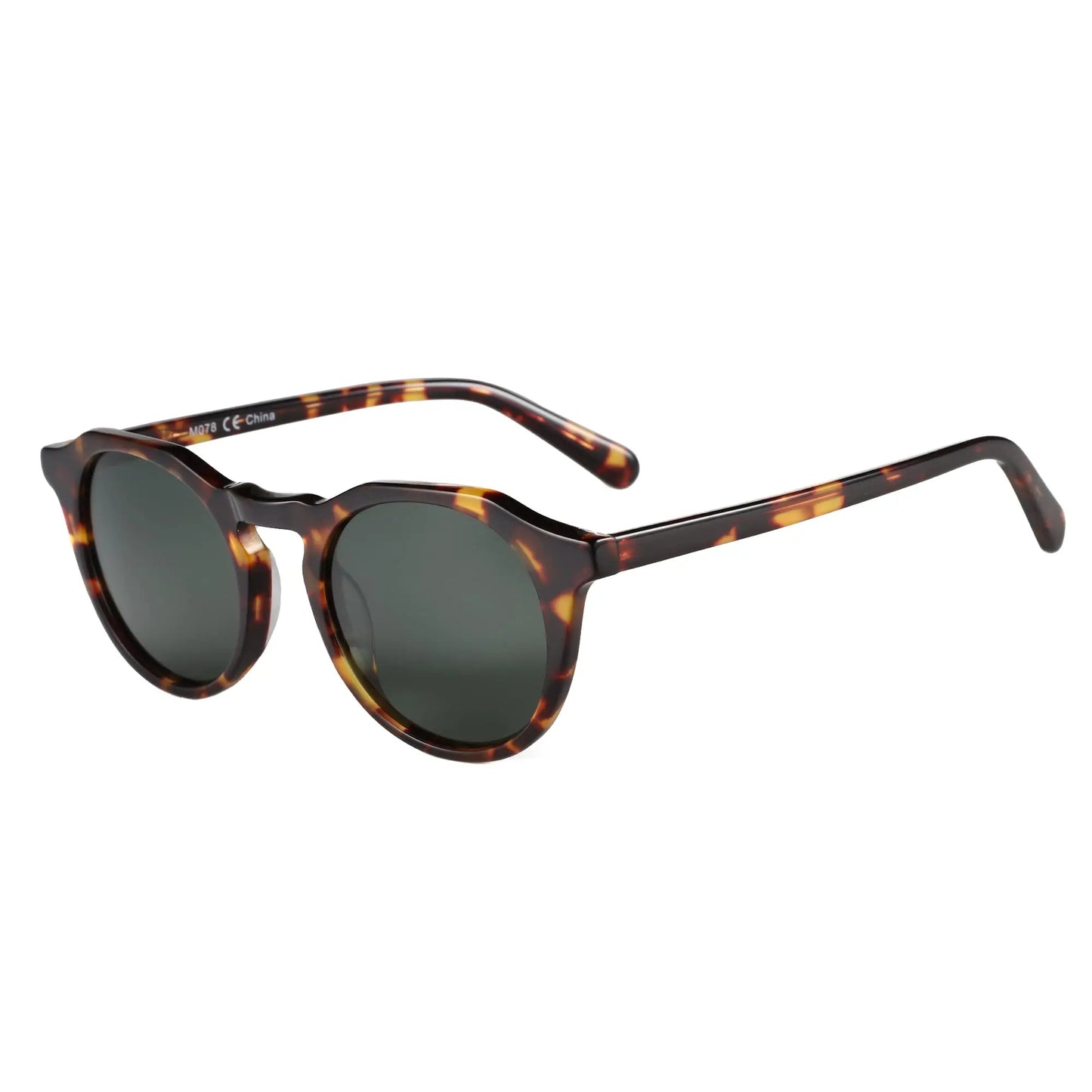 Vintage Round Polarized Sunglasses for Men Women UV400 Protection Sun Glasses