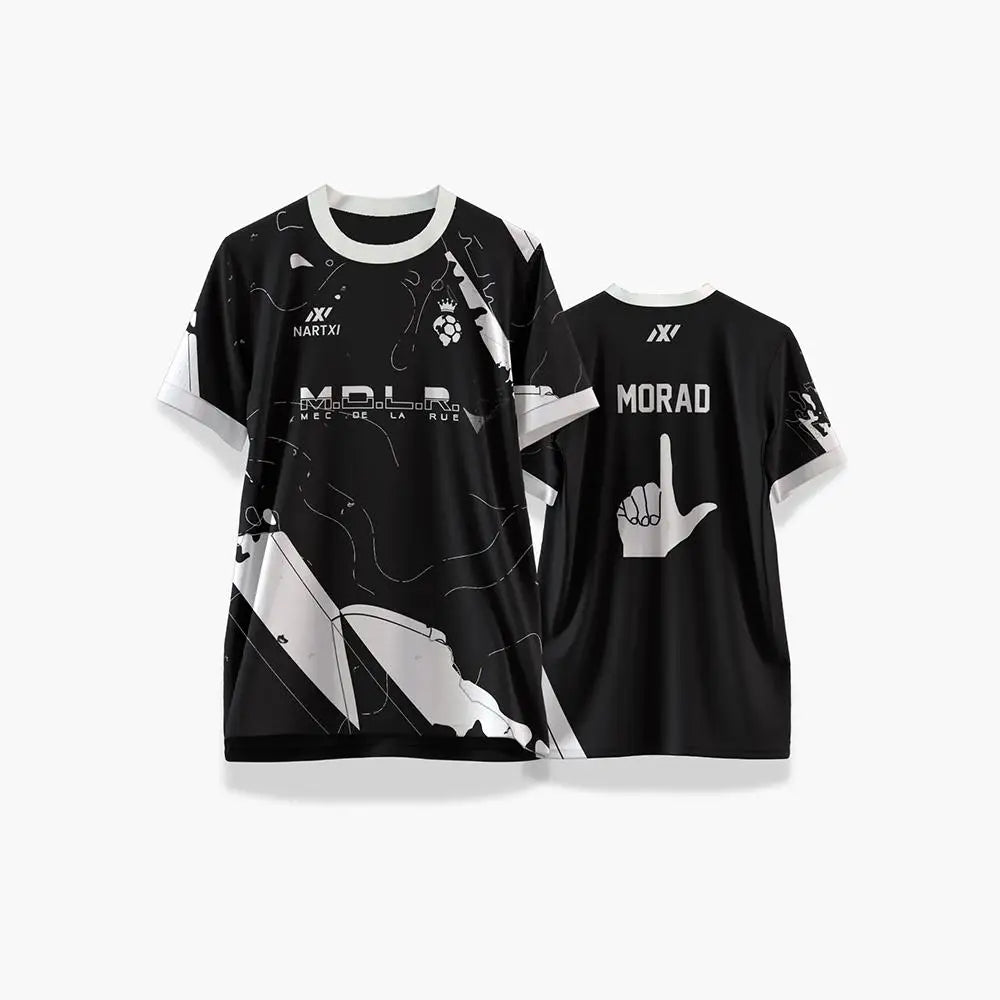 New Morad Hip-Hop Style Jersey MDLR Streetwear Outdoor Sports Soccer Training Uniform Men's Women's O-Neck Short Sleeve T-Shirt