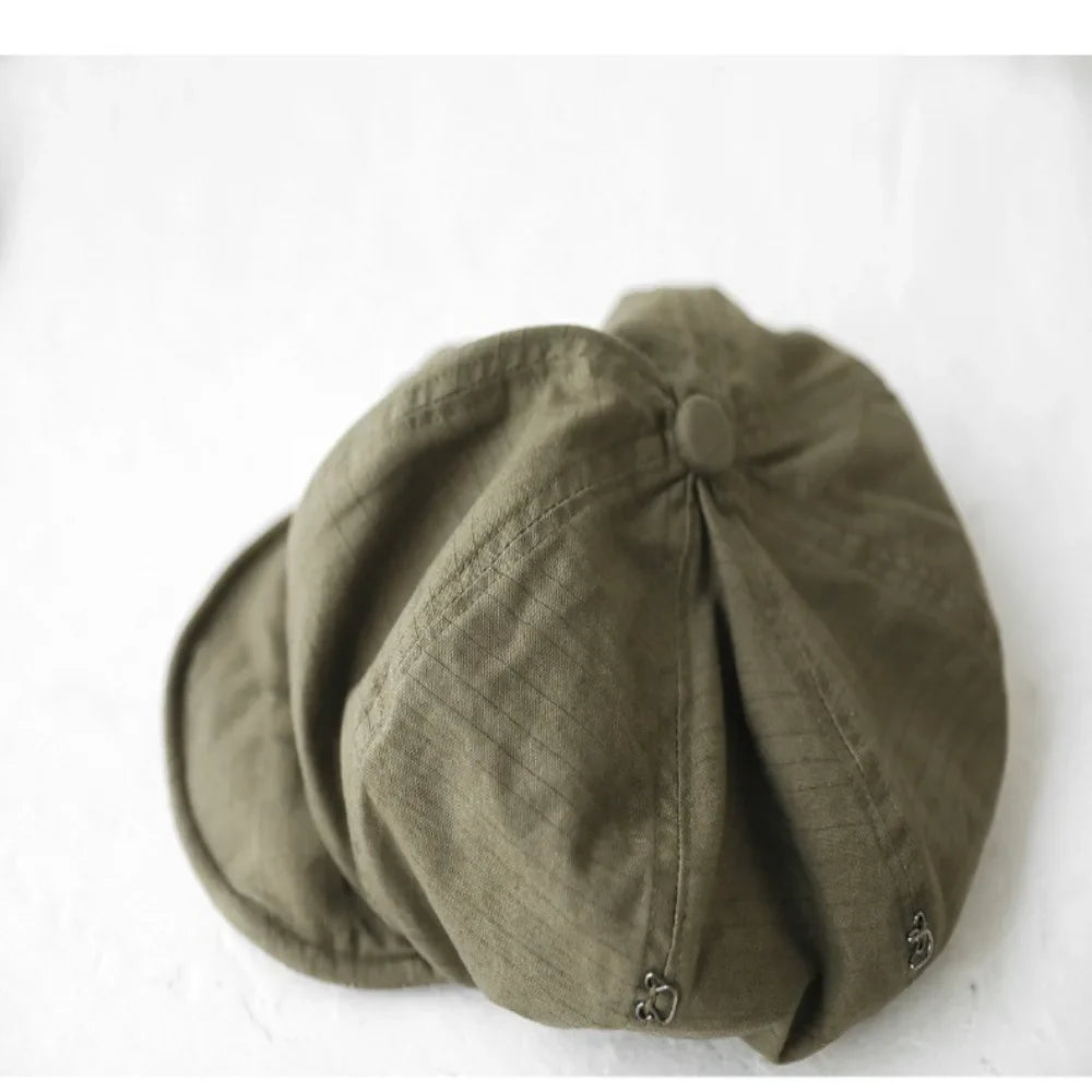 Retro Newsboy Caps Men Octagonal Hats British Painters Hats Autumn Winter Berets Herringbone Flat Caps Hip Hop Berets Gorras