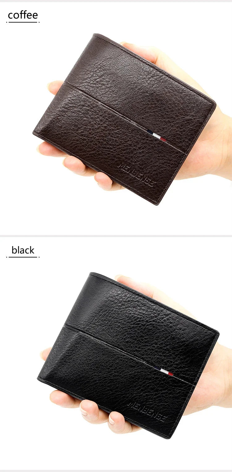 2025 New Male Short Bifold Zipper Card Holder Purse Slim Men's Wallets Simple Coin Pocket High Quality PU Leather Men Money Bag