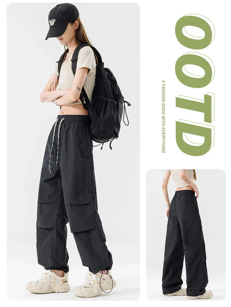 Summer Women Pant Outdoor Waterproof Hiking Pant Men Windproof Pant Adjustable Cuffs Cargo Trousers Lightweight Fishing Trousers