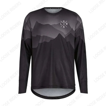 Men's Motorcycle Lrga Jersey MTB BMX Mountain Bike T-Shirt Long Sleeve Downhill Loose Rider Jersey MX Endurance Race Clothing