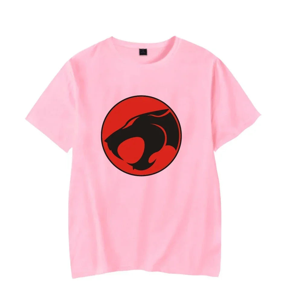 Luminous T-shirt Mens Fashion Casual Short Sleeve Round Neck Tops Mens Clothing Hipster Glowing ThunderCat T-shirt