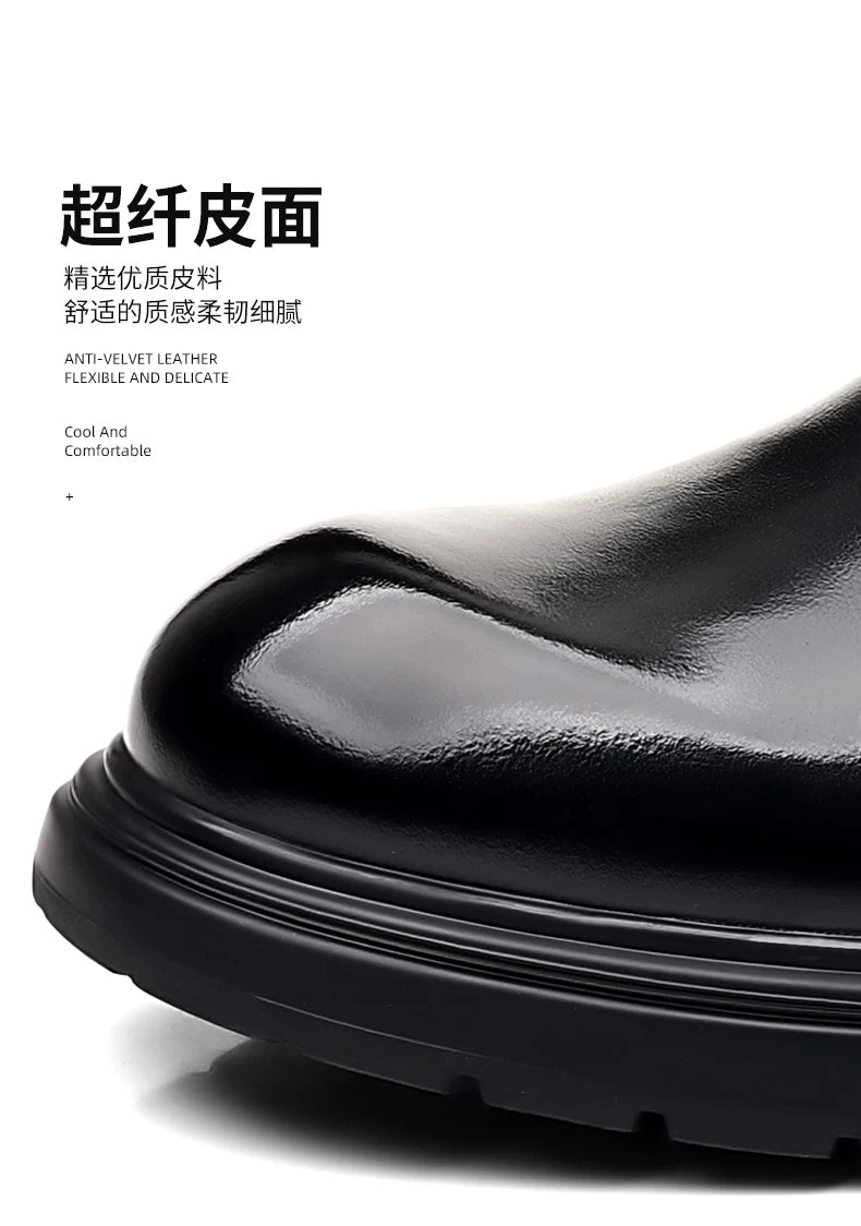 Business Men Shoes Patent Leather Man Brogues Shoes Fo Man Dress Shoe Loafers Pointed Toe Male Moccasins Plus Size Shoes for Men