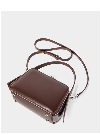 underarm cowhide Genuine leather handbags women vintage shoulder bag female crossbody bags luxury high quality 2026