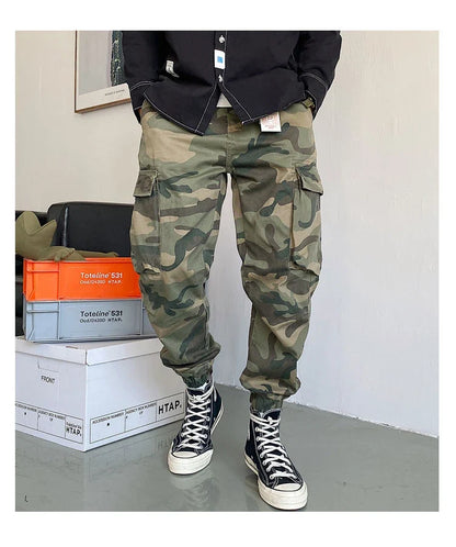 Spring Autumn Streetwear American Casual High Quality Camouflage Cargo Pants Men Clothing Harajuku Tactical Jogging Trousers