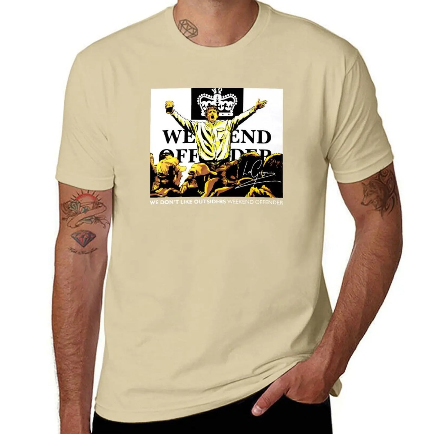 We Don't Like Outsiders Weekend T-Shirt hippie clothes heavyweights men graphic t shirts