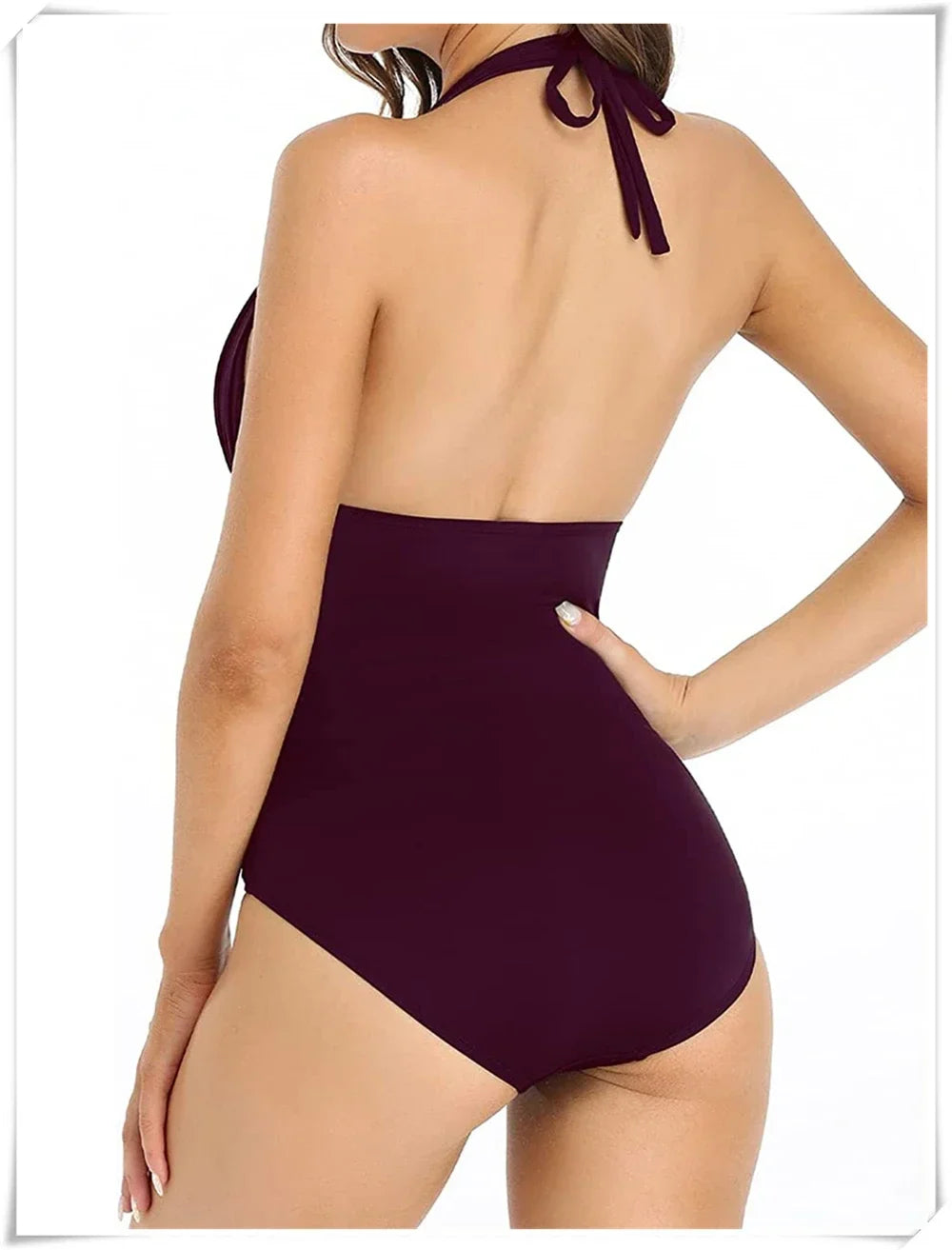 Ruched Wrinkled One Piece Swimsuit Women Swimwear Female Monokini Backless Swimsuits 2025 Bathing Suit Swim Beach Wear Bodysuit