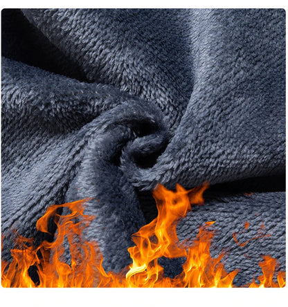 97% Cotton Straight Velvet Casual Pants Men Stretch Loose Classic Business Warm Trousers High Quality Winter Thick Fleece Pants