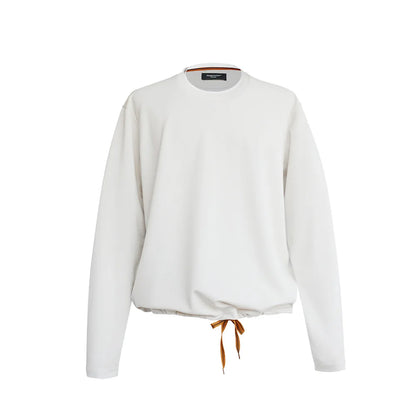 Shape-Retention & Pilling-Resistant Long-Sleeve Tee: Contrast Collar Design + Stretchy Fit Men's Undershirt