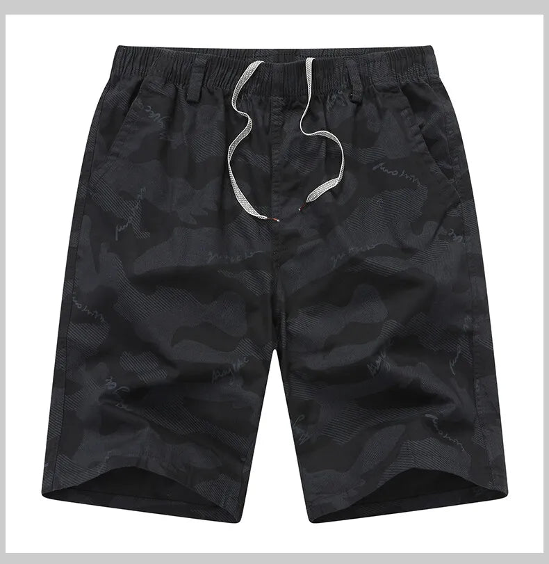 Men's Sweat Shorts Relaxed Fit Mens Cargo Shorts Casual Camo Shorts Drawstring Cotton Shorts Stretch Elastic Waist