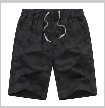 Men's Sweat Shorts Relaxed Fit Mens Cargo Shorts Casual Camo Shorts Drawstring Cotton Shorts Stretch Elastic Waist