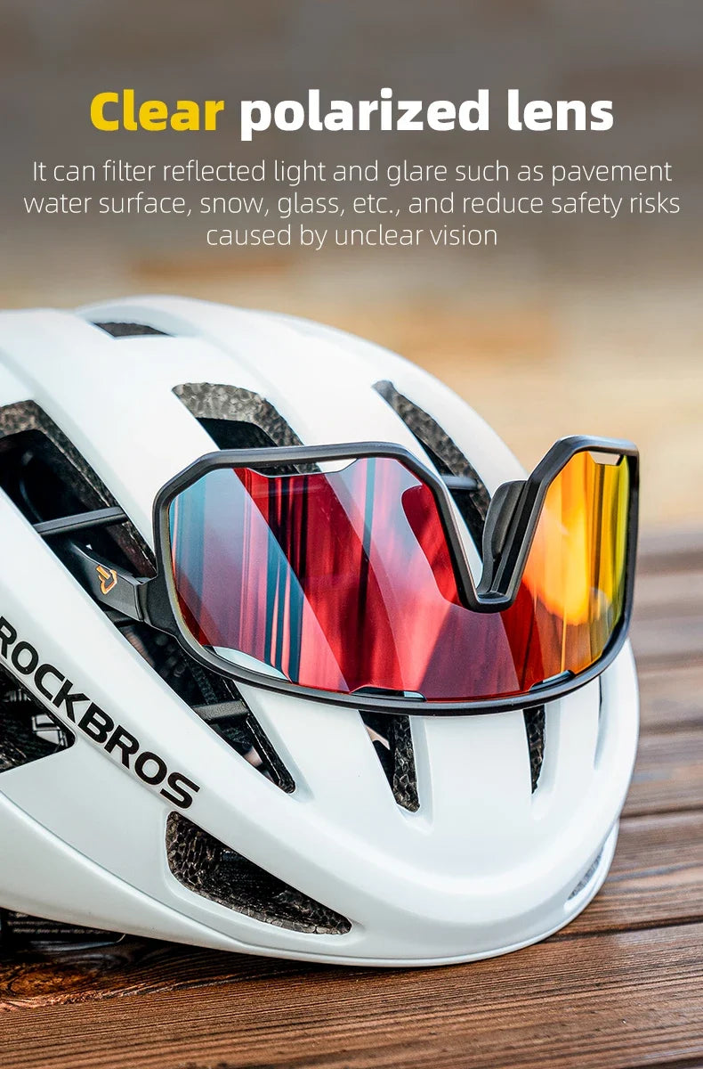 Cycling Glasses Goggles Polarized/Photochromic Sunglasses Sport Big frame Eyewear UV400 Sun Protection with 2 Lens