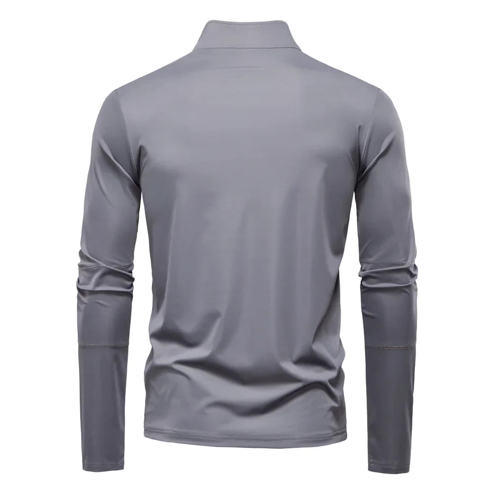 2025 Men's Spring Lightweight Breathable UV Protection Sun Shirt for Outdoor Activities Male T Shirt