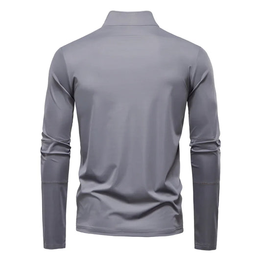 2025 Men's Spring Lightweight Breathable UV Protection Sun Shirt for Outdoor Activities Male T Shirt