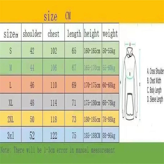 Men's Autumn and Winter Pattern Casual Two-Piece Set Hooded Sweatshirt and Pants with Pockets Regular Fit Outdoor Sport Suit