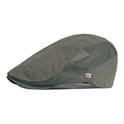 Men Women Breathable Mesh Summer Hat Newsboy Beret Ivy Cap Cabbie Flat Cap Adjustable Vintage Style