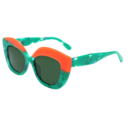 Young Fashion Sunglasses Retro Asymmetric Frame UV400 Square for Women Polarized Trendy Lightweight Street