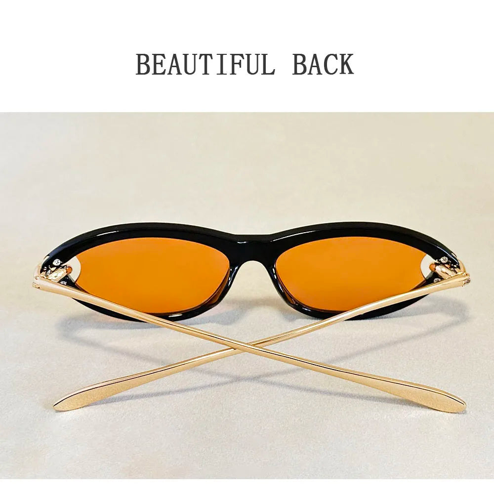 Fashion Oval Sunglasses Women 2026 Luxury Vintage New Cat Eye Sunglass Glasses Luxe Lunette Soleil Femme Lentes De Sol Mujer