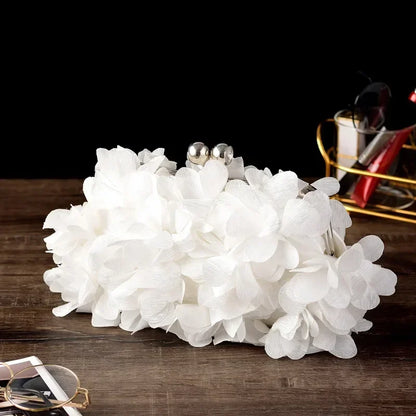 Wedding Dress Bag 8 Colors White Bride Clutches Ladies Blue Party Handbag Woman Purple Evening Flower Bags Floral Wedding Clutch