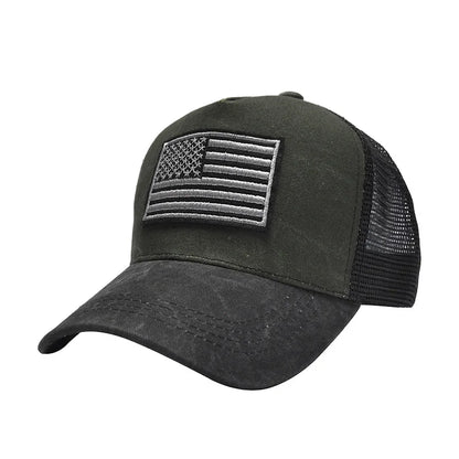 Fashion Cotton Men Women Tactical Fashion  Baseball Cap Usa American Flag Outdoor Unisex Hip Hop Hats For Runing